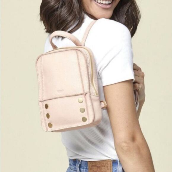 Hammitt Hunter Mini Backpack In Marshmallow White Snake Gold Hardware Handbag - Picture 6 of 16